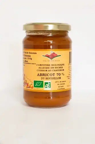 Confiture abricot allégée en sucre 310g